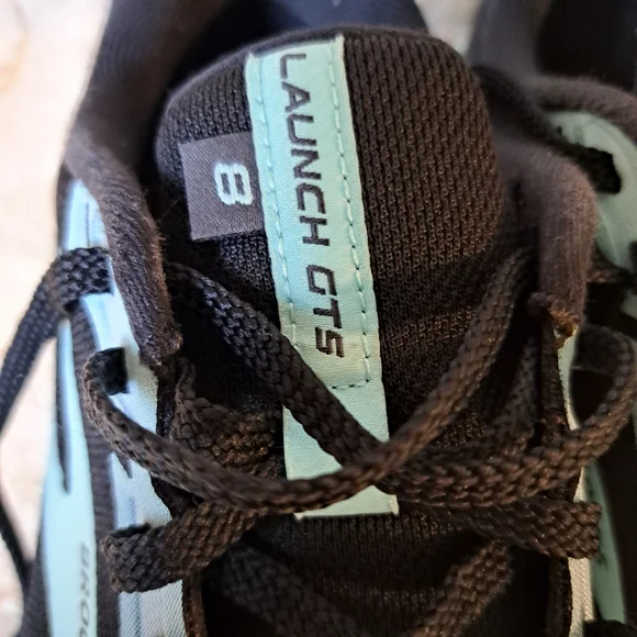 Brooks Launch GTS 8 Black Blue Running Shoes Sneaker Women’s Size 8.5 - Picture 12 of 16
